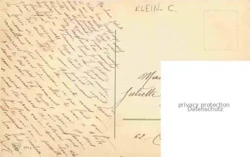 AK / Ansichtskarte Klein Catharina Kuenstlerlitho Wein