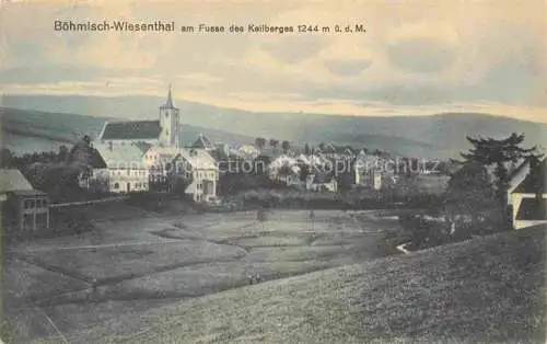 AK / Ansichtskarte Boehmisch Wiesenthal Loucna Pod Klinovcem CZ Panorama mit Kallberg