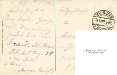 AK / Ansichtskarte Naumburg  Saale Am Salztor Feldpost