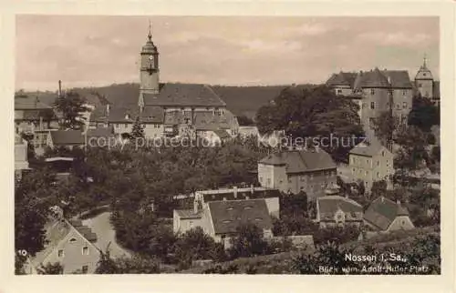AK / Ansichtskarte Nossen Meissen Sachsen Blick vom Adolf Hitler Platz