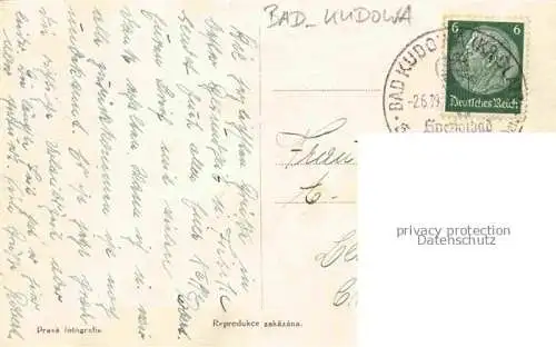 AK / Ansichtskarte Bad Kudowa Kudowa-Zdroj Niederschlesien PL Nachod Namesti