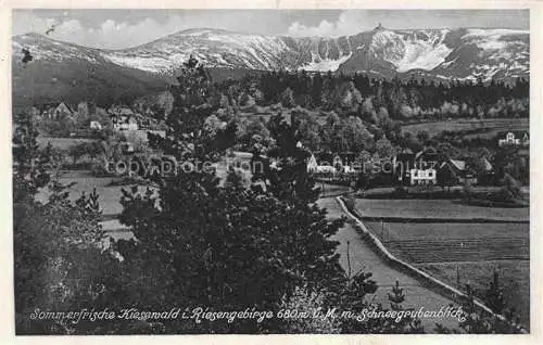 AK / Ansichtskarte Kiesewald Petersdorf Michalowice JELENIA GORA Hirschberg PL mit Schneegrubenblick