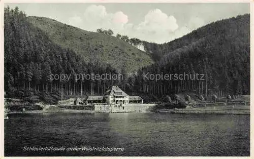 AK / Ansichtskarte Schlesiertalbaude PL an der Weistritztalsperre