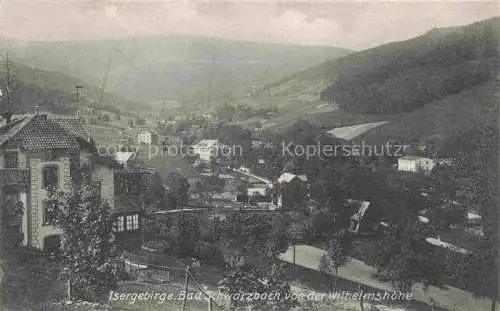 AK / Ansichtskarte Bad Schwarzbach Flinsberg Isergebirge Swieradow Zdroj Bad PL Blick von der Wilhelmshoehe Isergebirge