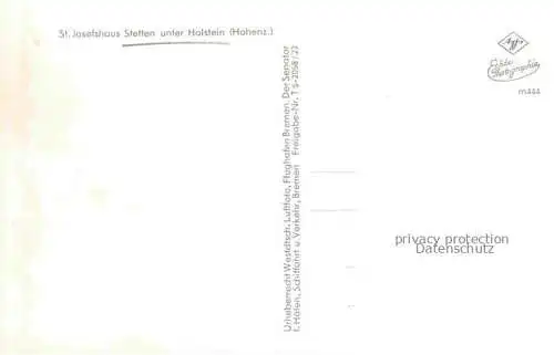 AK / Ansichtskarte Stetten unter Holstein Burladingen BW St Josephshaus 