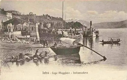 AK / Ansichtskarte Intra Verbania Lago Maggiore Verbano-Cusio-Ossola Piemonte IT Imbarcadero