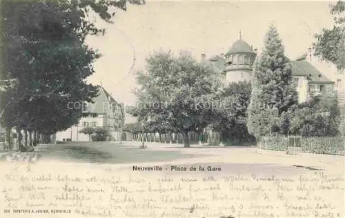 AK / Ansichtskarte Neuveville La Neuenstadt Bielersee Preles BE Place de la Gare