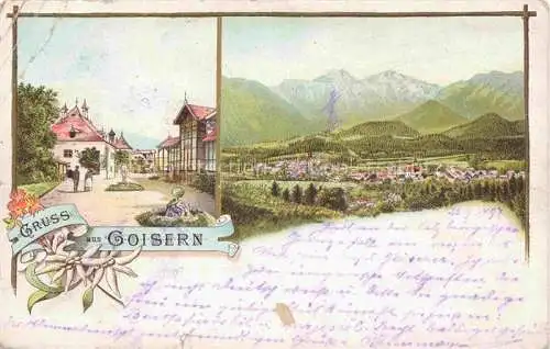 AK / Ansichtskarte Goisern Bad Salzkammergut Bad Traunviertel Oberoesterreich AT Panorama Partie im Zentrum Litho