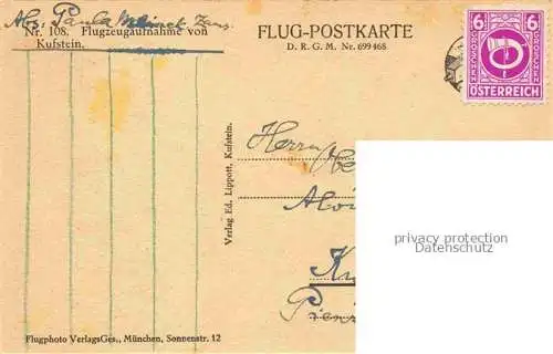 AK / Ansichtskarte KUFSTEIN Tirol AT Fliegeraufnahme Nr. 108