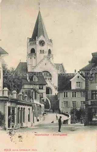 AK / Ansichtskarte Weinfelden TG Kirchgasse Blick zur Kirche