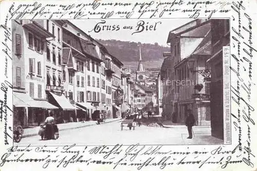AK / Ansichtskarte Biel Bienne BE Stadtzentrum
