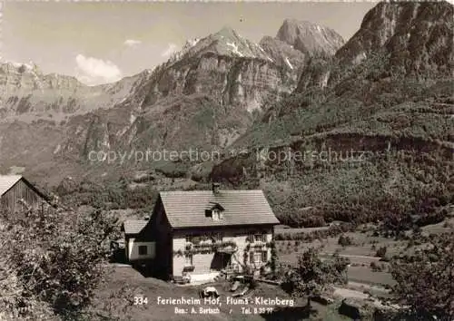AK / Ansichtskarte Kleinberg Flums Ferienheim Hof Alpen