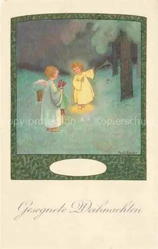 AK / Ansichtskarte Ebner Pauli Kuenstlerkarte Weihnachten Engel