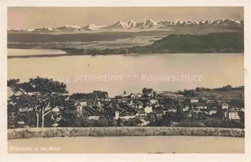 AK / Ansichtskarte Neuveville La Neuenstadt Bielersee Preles BE et les Alpes