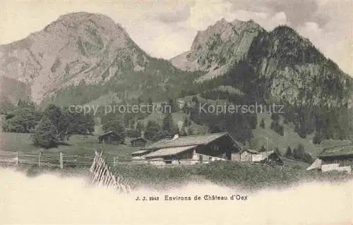 AK / Ansichtskarte Chateau-d Oex VD Panorama