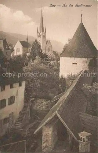 AK / Ansichtskarte ZUG  Zugersee ZG An der Stadtmauer