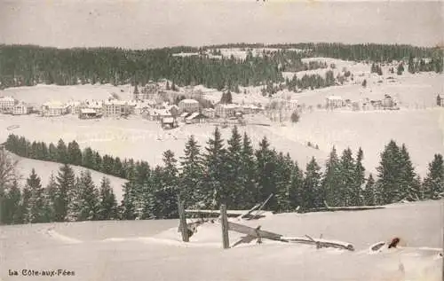 AK / Ansichtskarte La Cote-aux-Fees Val-de-Travers NE Panorama
