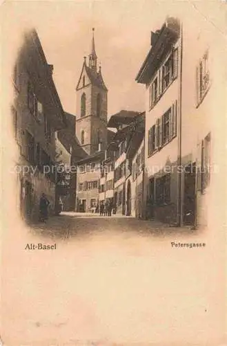 AK / Ansichtskarte Alt Basel BS Petersgasse