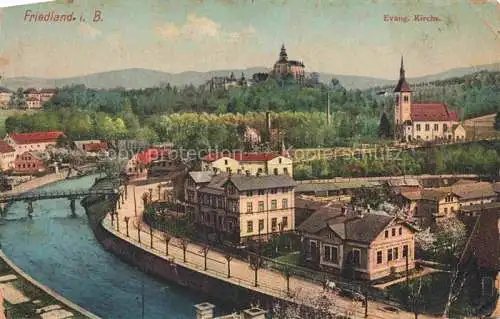 AK / Ansichtskarte Friedland Boehmen Frydlant v Cechach CZ Panorama Ev Kirche