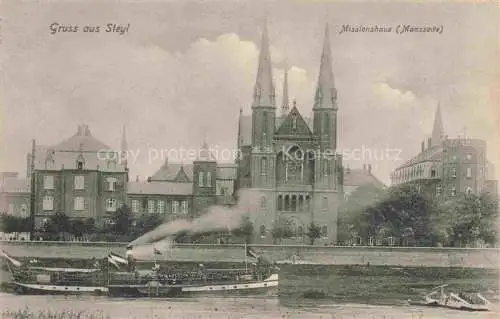 AK / Ansichtskarte Steyl Steijl VENLO NL Missionshaus Maasseite