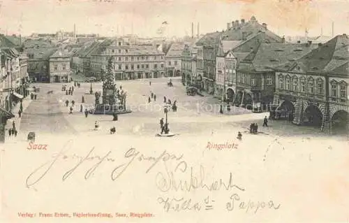 AK / Ansichtskarte Saaz Zatec Aussig CZ Ringplatz