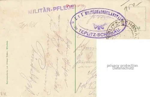 AK / Ansichtskarte Teplitz -Schoenau TEPLICE CZ Colonnade und Theater