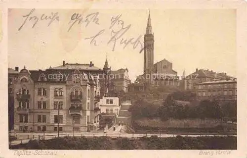 AK / Ansichtskarte Teplitz -Schoenau TEPLICE CZ Ev Kirche