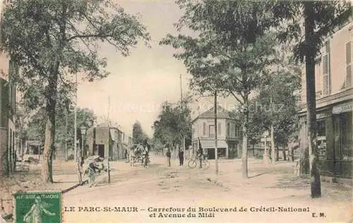 AK / Ansichtskarte Le Parc-St-Maur Creteil 94 Val-de-Marne Carrefour du Boulevard de Creteil National et Avenue du Midi