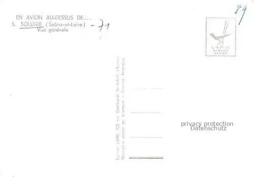 AK / Ansichtskarte Solutre-Pouilly MACON 71 Saone-et-Loire Vue générale aérienne