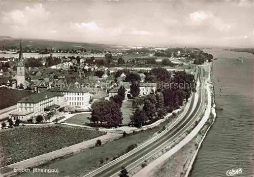 AK / Ansichtskarte Erbach Rheingau Eltville Hessen Fliegeraufnahme