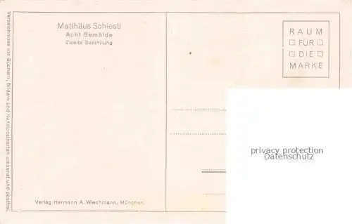 AK / Ansichtskarte SCHIESTL Matthias Kuenstlerkarte Acht Gemaelde Marhilde