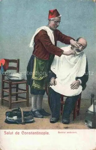 AK / Ansichtskarte Constantinople Constantinopel ISTANBUL TK Barbier ambulant