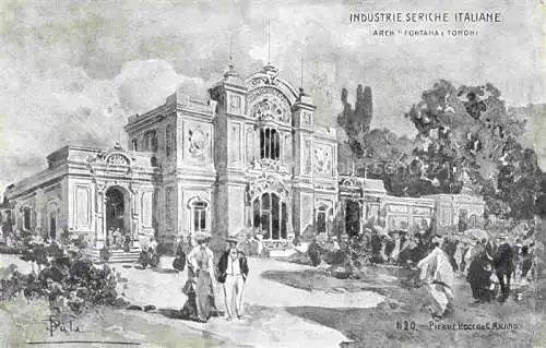 AK / Ansichtskarte MILANO Mailand IT Industrie Seriche Italiane Cartolina Officiale dell Esposizione 1906 Kuenstlerkarte