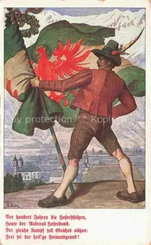 AK / Ansichtskarte INNSBRUCK Tirol AT Andreas Hoferbund fuer Tirol Poesie Th. Walch Kuenstlerkarte