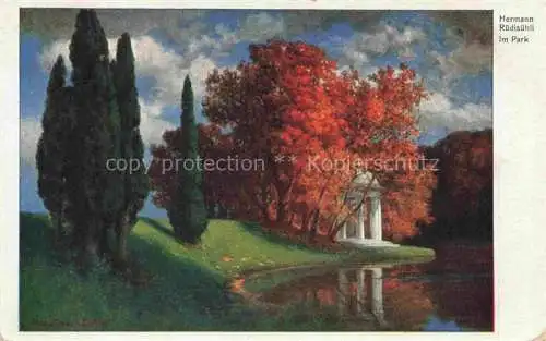 AK / Ansichtskarte Ruedisuehli Hermann Kuenstlerkarte Im Park 