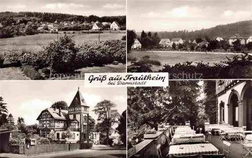 AK / Ansichtskarte Trautheim Muehltal Darmstadt-Dieburg Hessen Panorama Cafe Restaurant Trautheim Terrasse