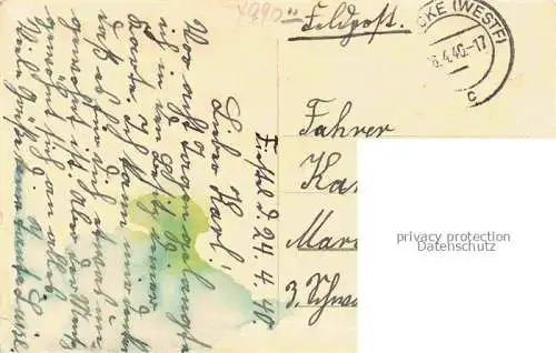 AK / Ansichtskarte Fiestel Espelkamp NRW Ellerburg Feldpost