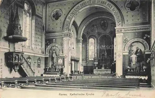AK / Ansichtskarte AARAU AG Kath Kirche Inneres