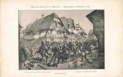 AK / Ansichtskarte Morsbronn-les-Bains Bad 67 Kuerassier Angriff in Moorsbronn