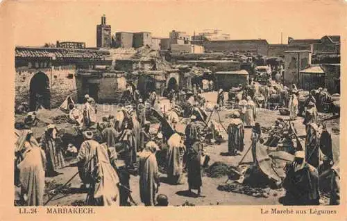 AK / Ansichtskarte Marrakech Marrakesch Maroc Le Marche aux Legumes