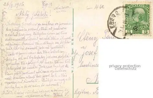 AK / Ansichtskarte Eger  Erlau Ungarn HU Die Kaiser und Wenzelsburgvor ihrer Zerstoerung