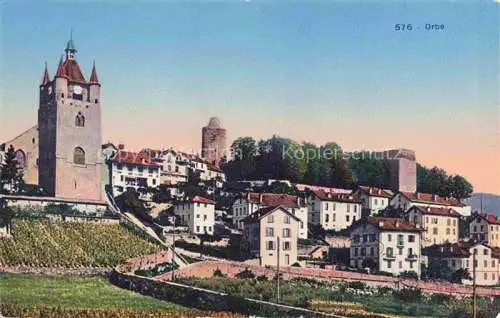 AK / Ansichtskarte Orbe VD Teilansicht Schloss