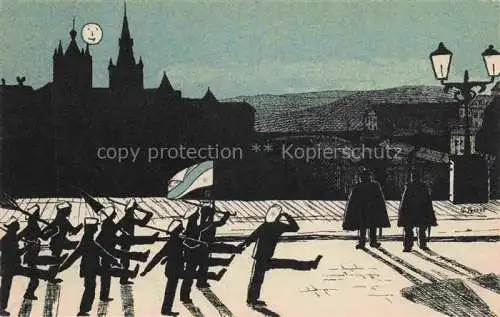 AK / Ansichtskarte LAUSANNE VD Studentika Kuenstlerkarte