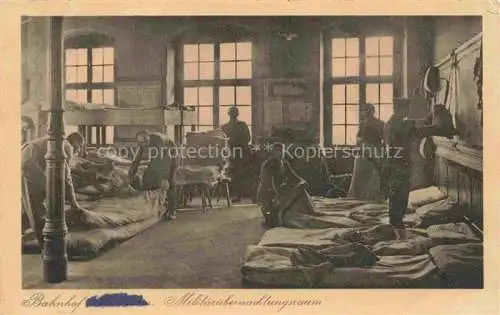 AK / Ansichtskarte Muellheim Baden BW Bahnhof Militaeruebernachtungsraum