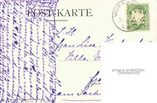 AK / Ansichtskarte WueRZBURG Bayern Stadttheater Schauspiel-Ensemble Saison 1907/08