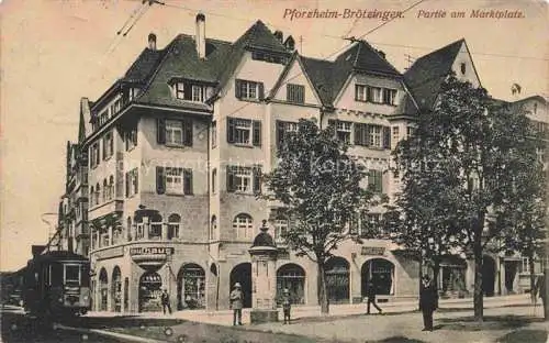 AK / Ansichtskarte Broetzingen PFORZHEIM Partie am Marktplatz