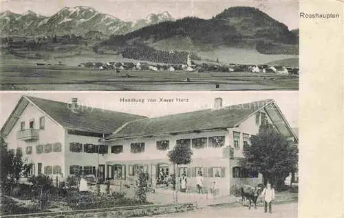 AK / Ansichtskarte Rosshaupten 816m Forggensee Allgaeu FuessEN Bayern Panorama Handlung Xaver Herz