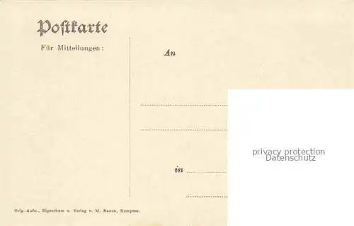 AK / Ansichtskarte Altstaedten Allgaeu Bayern Panorama Teilansicht