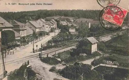 AK / Ansichtskarte Boncourt  Dellle Porrentruy JU Teilansicht Eisenbahn