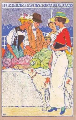 AK / Ansichtskarte BERN BE Offizielle Kuenstler-Postkarte der Schweizer Landes-Ausstellung Seria A